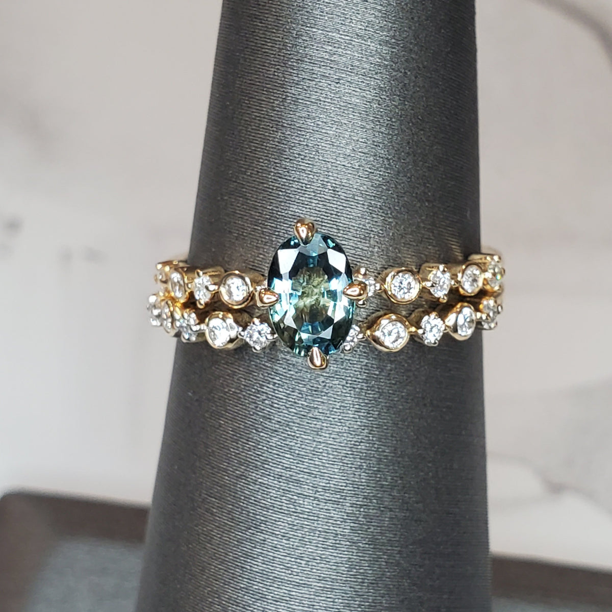 Zia Dainty Gold Wedding Ring with Ethical Diamonds | Unique