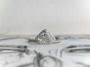 Kite Shape Geometric Diamond Engagement Ring - NYC