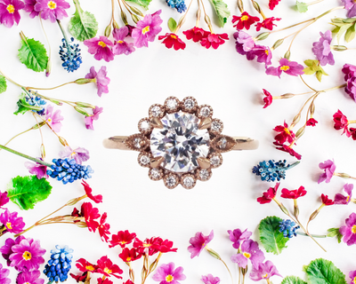 Romantic Floral-Inspired Engagement Rings