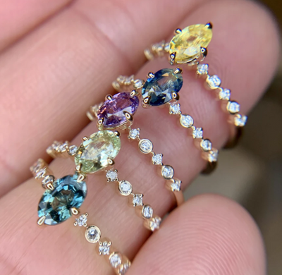 Minimalist Sapphire Engagement Rings That Don't Skimp On Distinctive Details