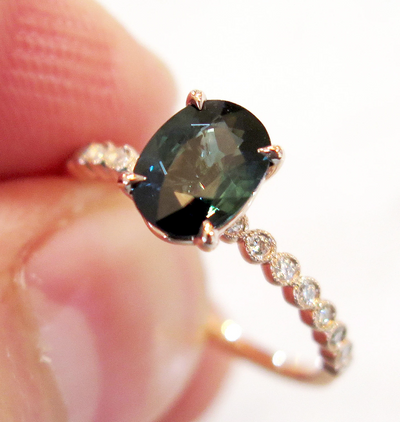 Trends: Blue & Green Gemstones in Non-Traditional Engagement Rings