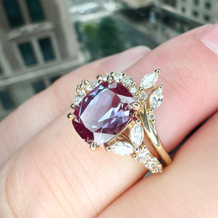 Celesta Curved Wedding Ring