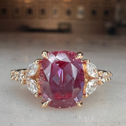 Rossi 2.6 Carat Lab Grown Cushion Cut Alexandrite Engagement Ring in the Dana Walden Showroom