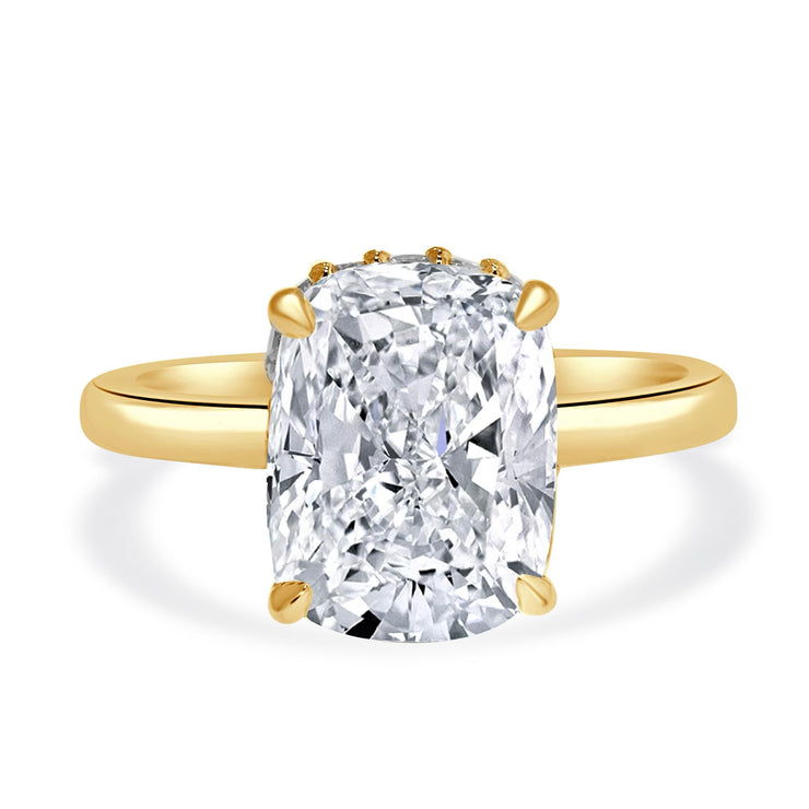 Freya 2 Carat Elongated Cushion Cut Lab Grown Diamond Engagement Ring