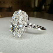 Ilena - 15 Carat Elongated Cushion Lab Grown Diamond Engagement Ring