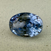 2.87 Carat Oval Light Blue Sapphire Unique Engagement Ring Diamond Alternative
