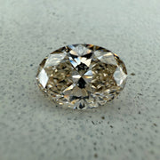 Unique natural 1.03 Carat Oval Cut Light Yellow Diamond