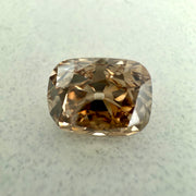 3.06 Carat Old Mine Cut Elongated Cushion Cut Champagne Diamond