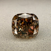 3.36 Carat Cushion Cut Natural Champagne Diamond