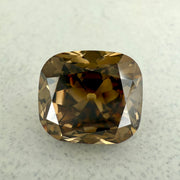 3.36 Carat Cushion Cut Natural Champagne Diamond View 2