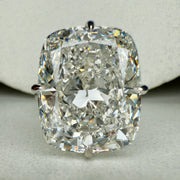Ilena - 15 Carat Elongated Cushion Lab Grown Diamond Engagement Ring