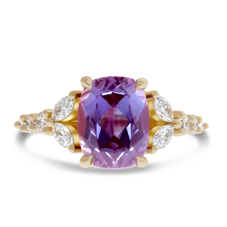Rossi 2.6 Carat Lab Grown Alexandrite Engagement Ring