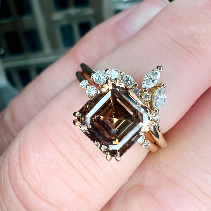 Celesta Curved Wedding Ring