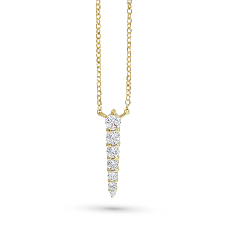 Clara Graduated Lab Grown Diamond Necklace Pendant