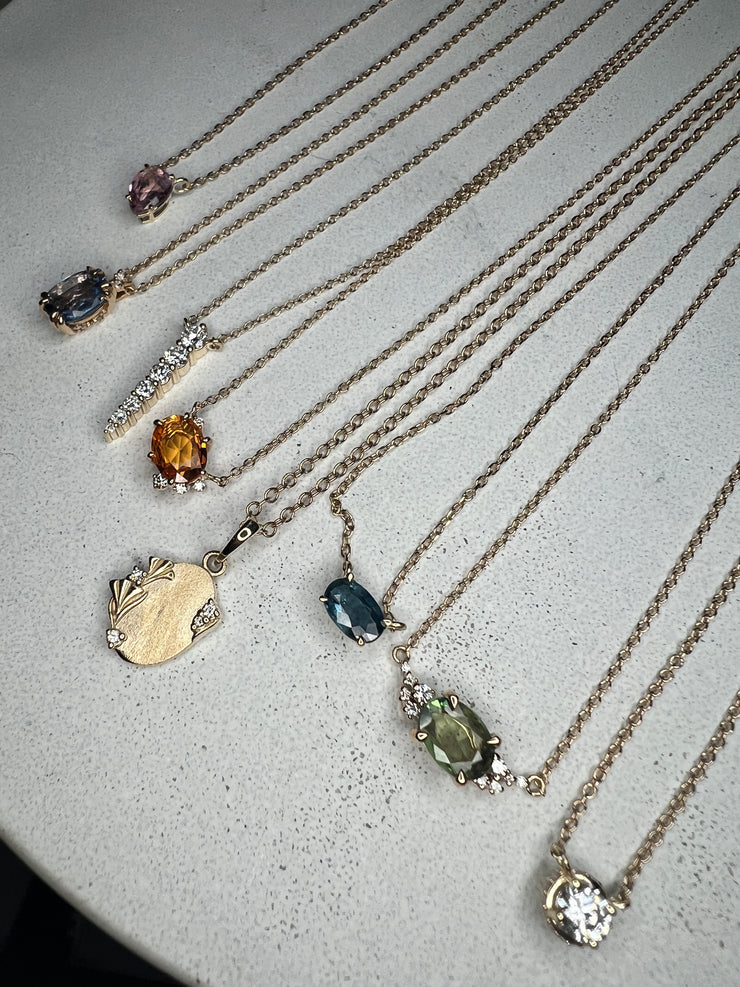 nd, Sapphire and Engrave-able Necklaces in Gold - Unique Jewelry NYC