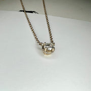 Morgana Diamond Solitaire Necklace With A Hidden Halo Diamond