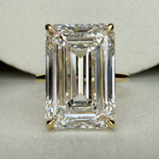 Silas - 9 Carat Emerald Cut Lab Grown Diamond Engagement Ring