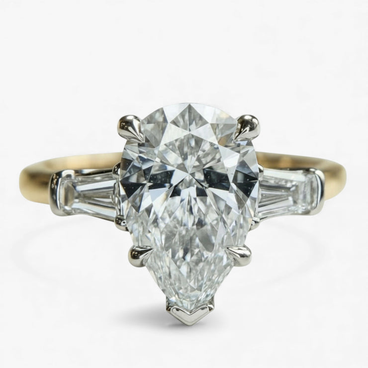 Petal 1.91ct Pear-Shaped Lab-Grown Diamond Engagement Ring