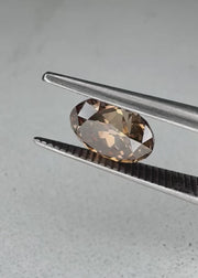 Unique natural 1.42 Carat Old Mine Cut Oval Cushion Cut Champagne Diamond video 