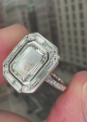 Elena II 2.01ct Emerald-Cut Lab Grown Diamond Engagement Ring