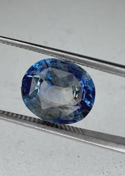 Carat Oval Light Bi Color Sapphire Unique Engagement Ring Diamond Alternative Shown In Video