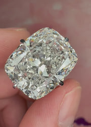 Ilena - 15 Carat Elongated Cushion Lab Grown Diamond Engagement Ring