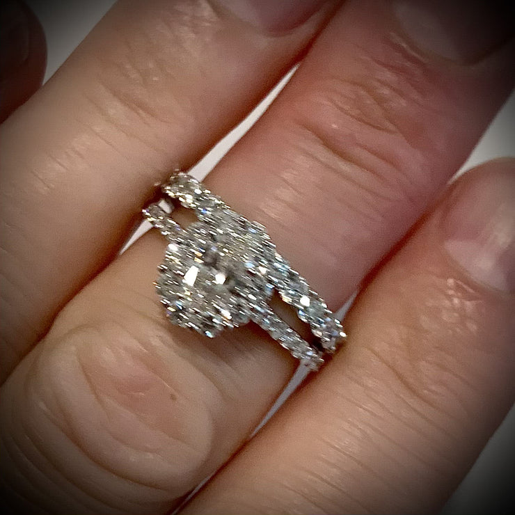 Video of Cora lab diamond engagement ring.