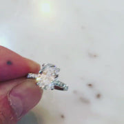 Video Eudora 2ct Oval Diamond Micro-Pavé Engagement Ring