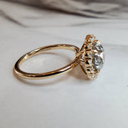 Alternate View Unique 2.44 Carat Heather Grey Diamond Engagement Ring - Salt and Pepper Diamond