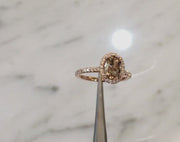 Holly champagne diamond engagement ring VIDEO.