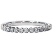 Arden Delicate Diamond Wedding Band with Vintage Accents by Dana Walden Chin & Rad Chin in NYC