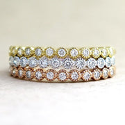 Arden Vintage Diamond Wedding Ring - Milgrain Details - Rose Gold, Yellow Gold and White Gold - Designed by Dana Chin and Radika Chin - Dana Walden Bridal - NYC