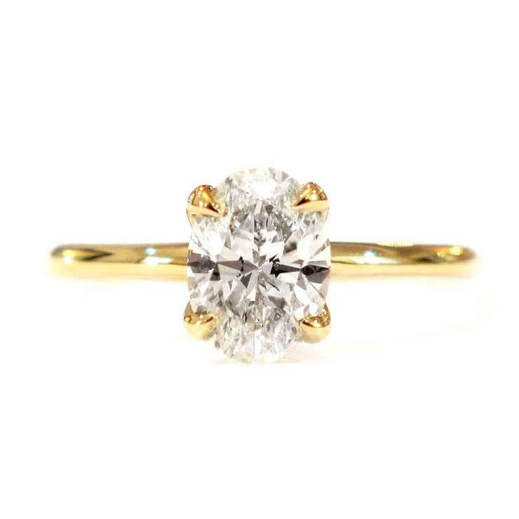 Oval diamond solitaire, SEREN, by Dana Walden Bridal.