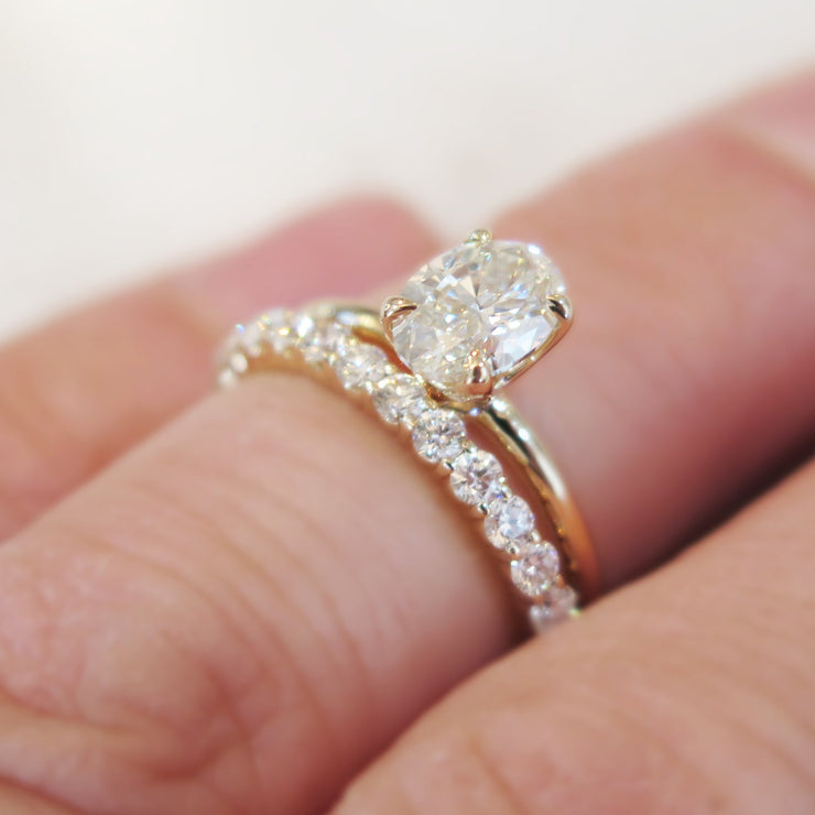 Oval diamond solitaire, SEREN, by Dana Walden Bridal.