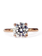 Lab diamond version of Dana Walden classic Astrid solitaire engagement ring.