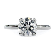 Astrid classic diamond solitaire engagement ring in platinum