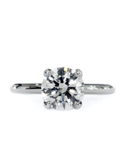 Lab diamond version of Dana Walden classic Astrid solitaire engagement ring.