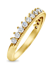 Billie Diamond Tiara Wedding Band