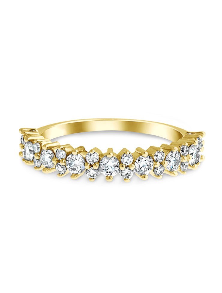 Natural Diamond Wedding Band - Unqiue - NYC