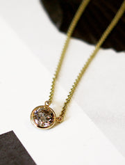 Diamond Solitaire Pendant Necklace