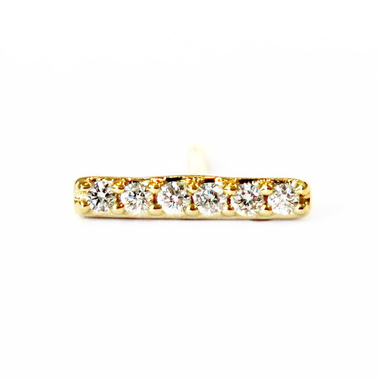 Single stud earring- diamond bar style by DANA WALDEN.