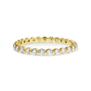 Bezel set diamond eternity band. Ethically handmade by Dana Walden NYC.