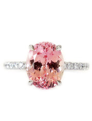 Padparadscha Sapphire Engagement Ring - Fanetta - Dana Walden Bridal - NYC - Dana Walden Chin & Radika Chin