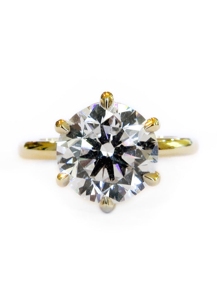 2 carat Lab Diamond Solitaire engagement ring by Dana Walden.