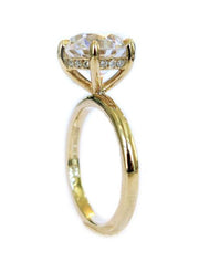 2 carat Lab Diamond Solitaire engagement ring by Dana Walden.