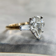 Lab diamond PETAL three stone engagement ring- DANA WALDEN BRIDAL