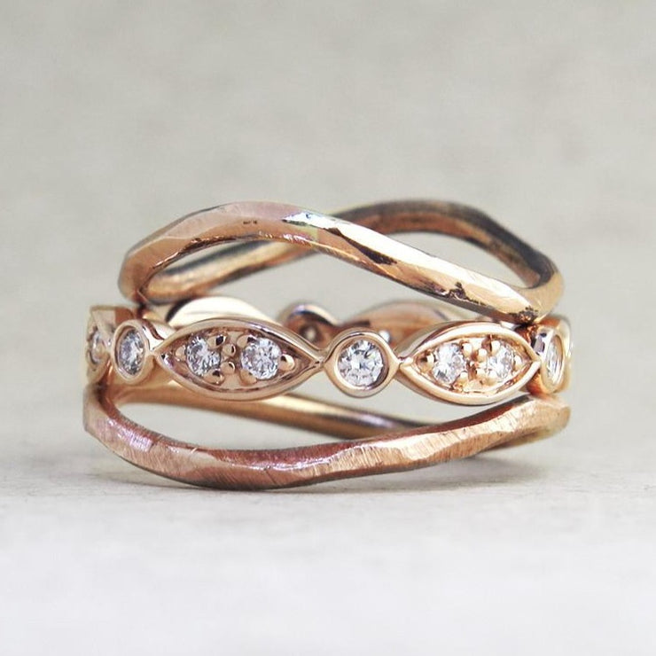 Handmade wedding bands and rings by DANA WALDEN BRIDAL.