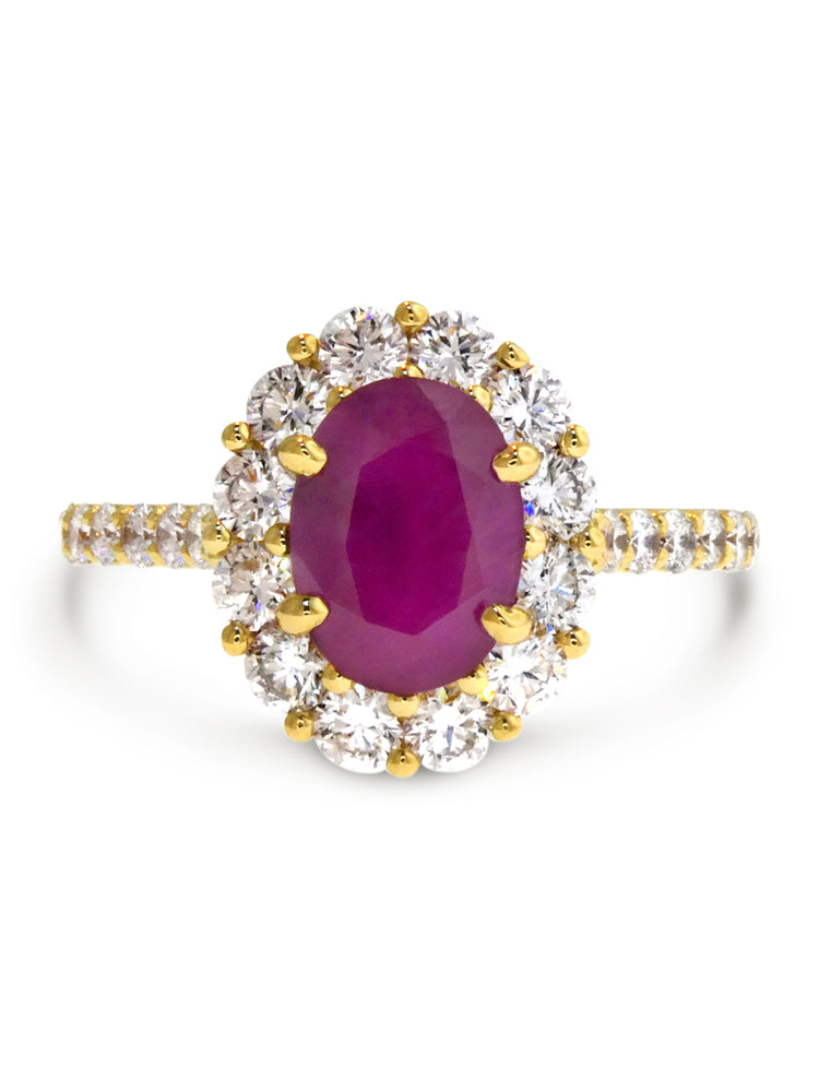 Diamond and ruby on sale