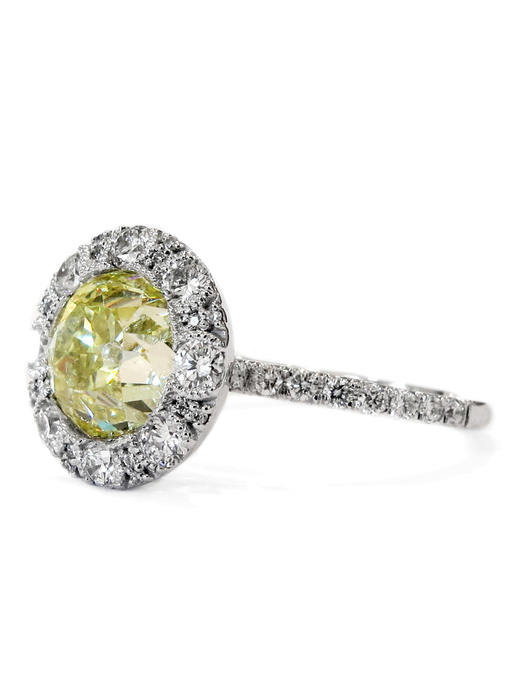 Jules 2.80ct Old Mine Cut Diamond Engagement Ring
