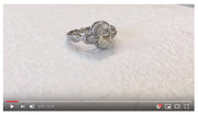 Nature-inspired oval lab diamond engagement ring by Dana Walden NYC.